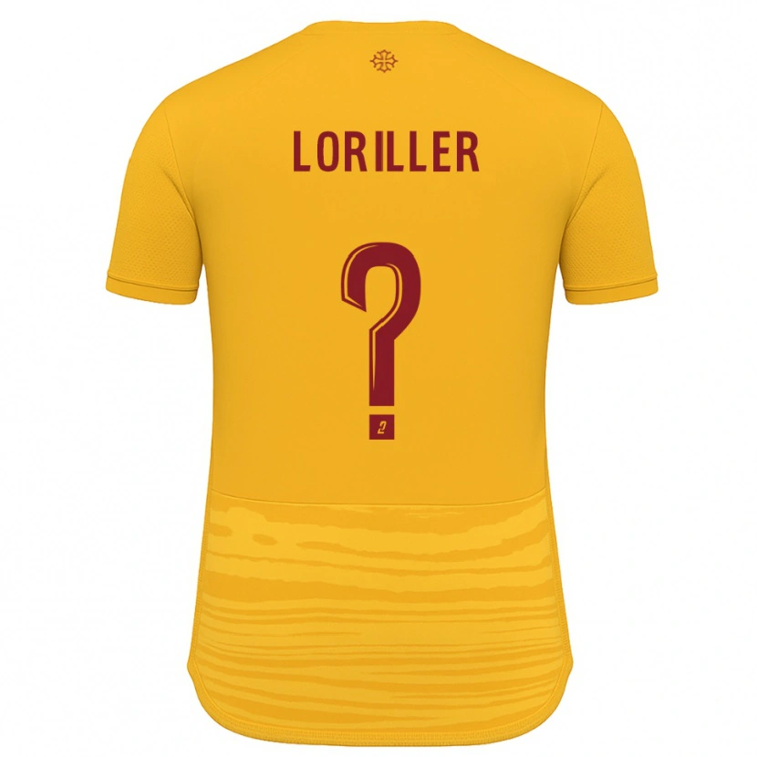 Danxen Donna Maglia Anthonin Loriller #0 Arancione Bordeaux Kit Gara Away 2025/26 Maglietta