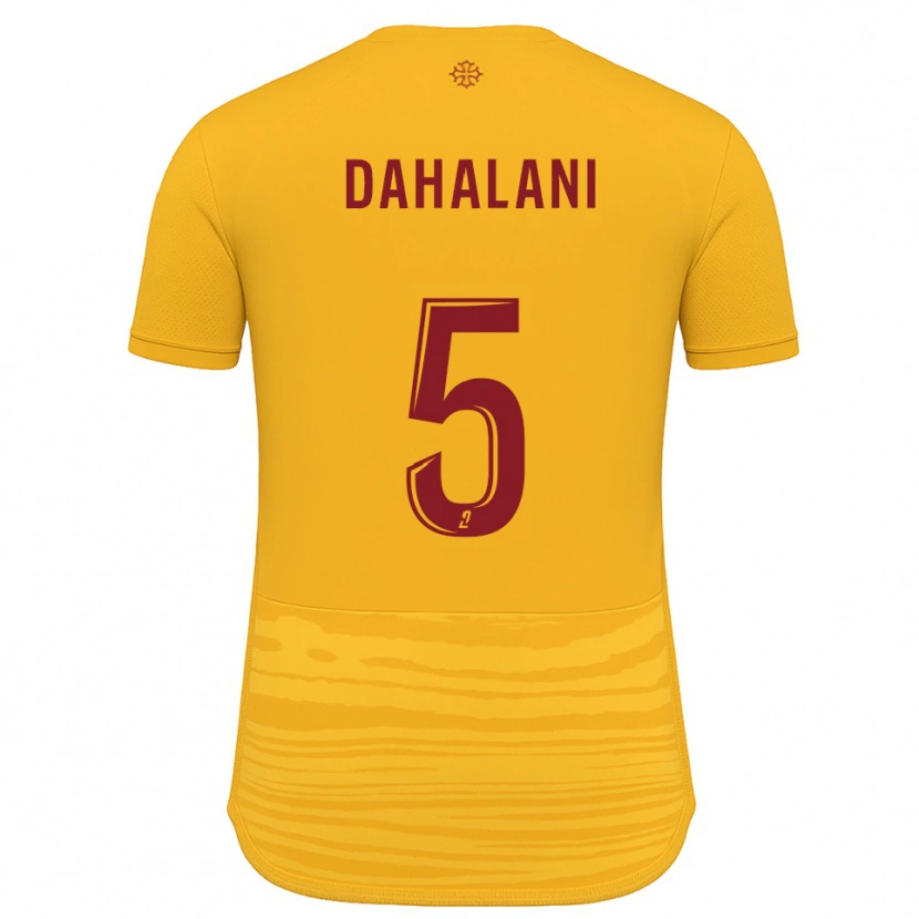 Danxen Donna Maglia Yanis Dahalani #5 Arancione Bordeaux Kit Gara Away 2025/26 Maglietta