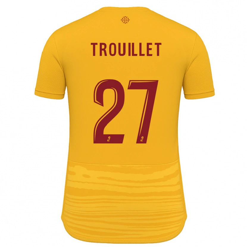 Danxen Donna Maglia Alexis Trouillet #27 Arancione Bordeaux Kit Gara Away 2025/26 Maglietta