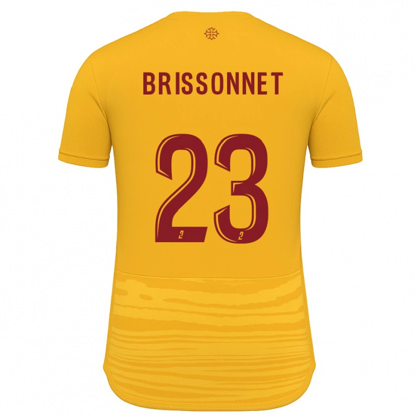 Danxen Donna Maglia Tiphaine Brissonnet #23 Arancione Bordeaux Kit Gara Away 2025/26 Maglietta