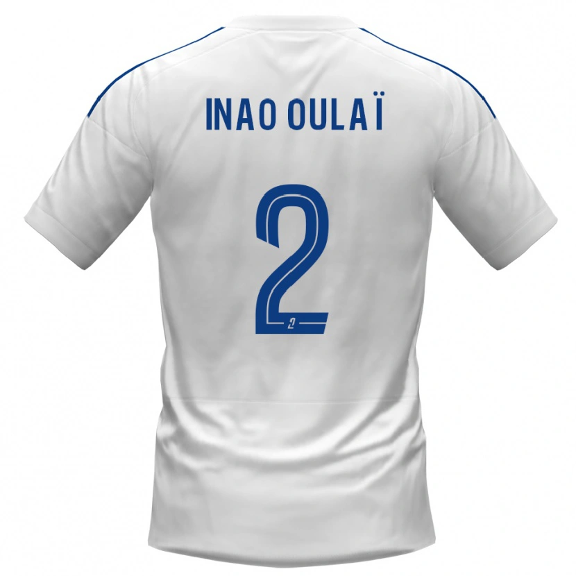 Danxen Donna Maglia Christ Inao Oulaï #2 Bianco Blu Kit Gara Away 2025/26 Maglietta