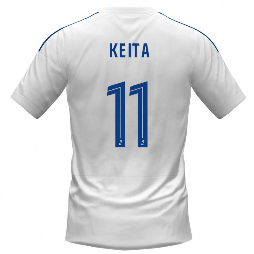 Danxen Donna Maglia Moussa Keita #11 Bianco Blu Kit Gara Away 2025/26 Maglietta