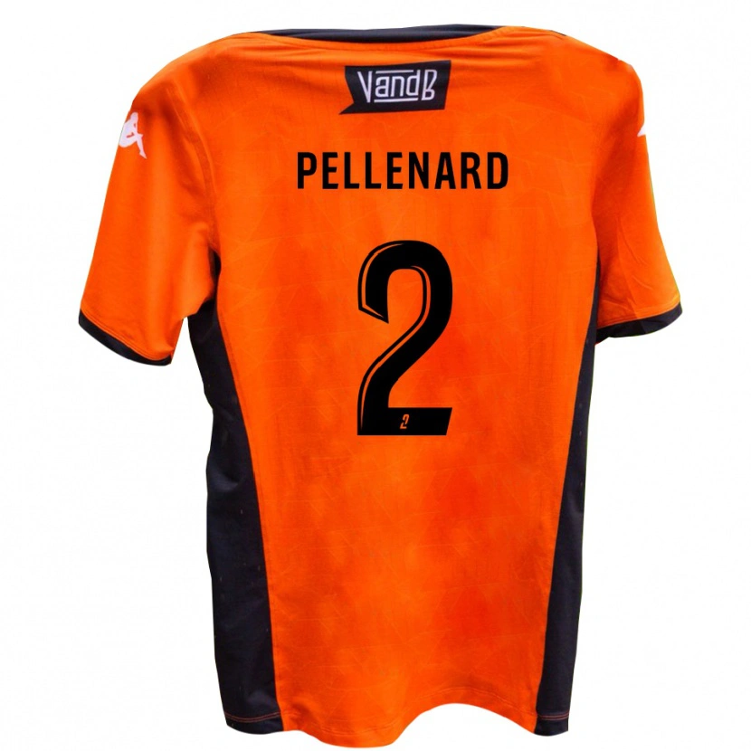 Danxen Donna Maglia Théo Pellenard #2 Bianco Nero Kit Gara Away 2025/26 Maglietta