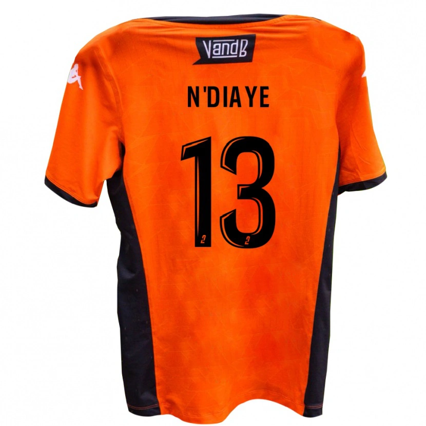 Danxen Donna Maglia Tijane N'diaye #13 Bianco Nero Kit Gara Away 2025/26 Maglietta