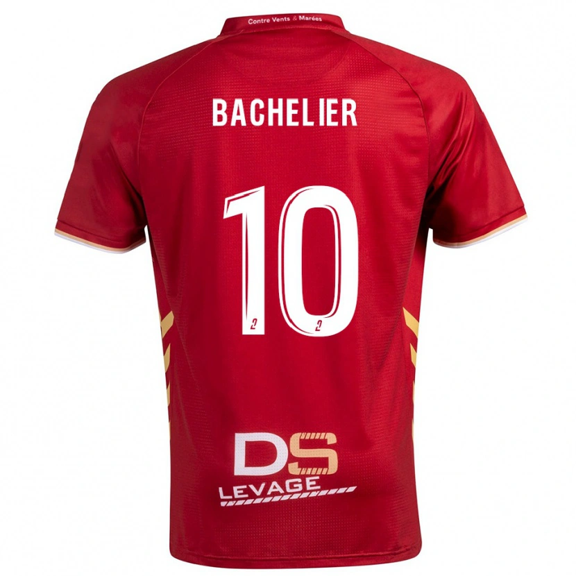 Danxen Donna Maglia Ilyann Bachelier #10 Bordeaux Oro Kit Gara Away 2025/26 Maglietta
