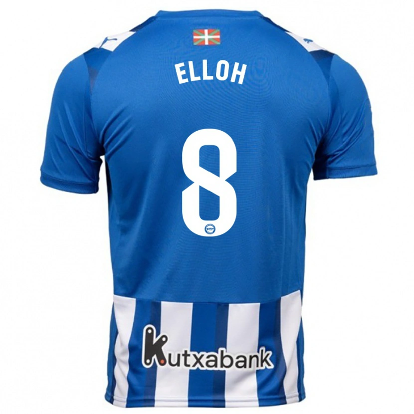 Danxen Bambino Maglia Rebecca Elloh #8 Blu Bianco Kit Gara Home 2025/26 Maglietta