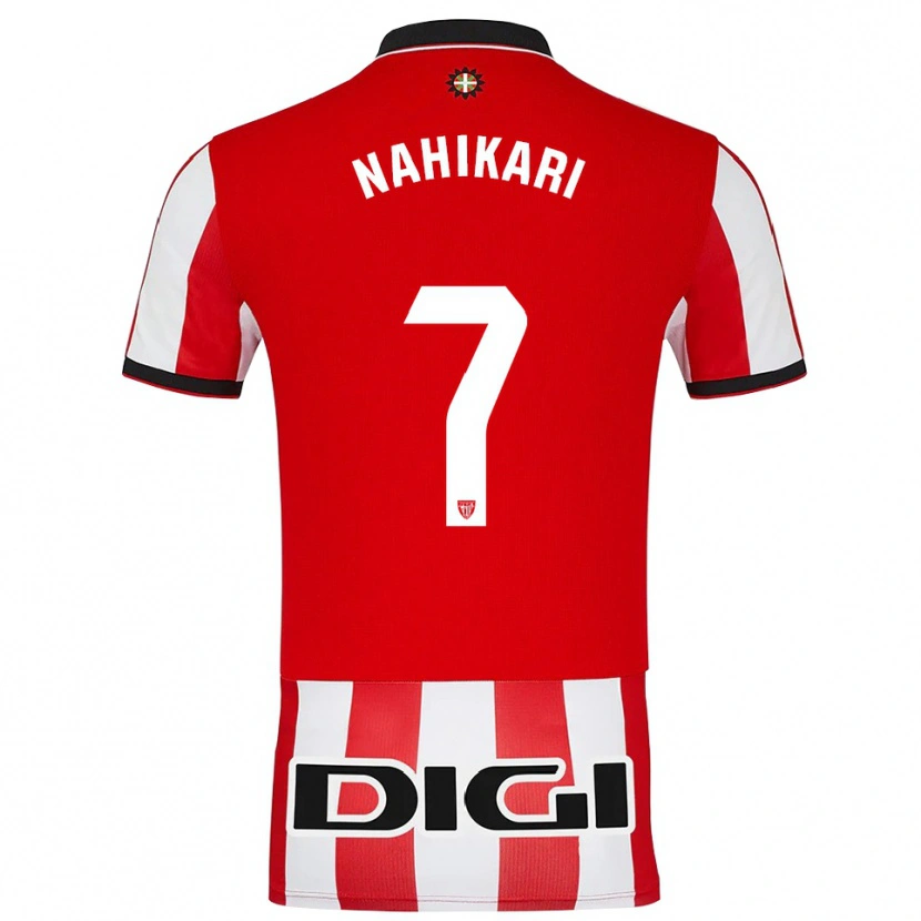 Danxen Bambino Maglia Nahikari Garcia Perez #7 Rosso Bianco Kit Gara Home 2025/26 Maglietta