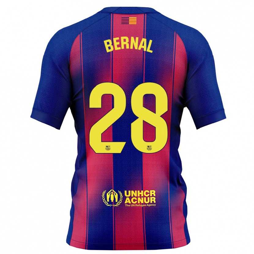 Danxen Bambino Maglia Marc Bernal #28 Blu Rosso Kit Gara Home 2025/26 Maglietta