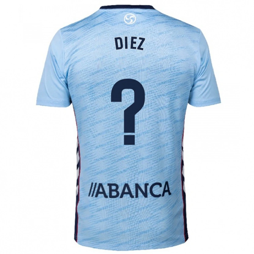 Danxen Bambino Maglia Sergio Diez #0 Azzurro Rosso Kit Gara Home 2025/26 Maglietta