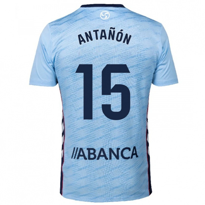 Danxen Bambino Maglia Andrés Antañón #15 Azzurro Rosso Kit Gara Home 2025/26 Maglietta