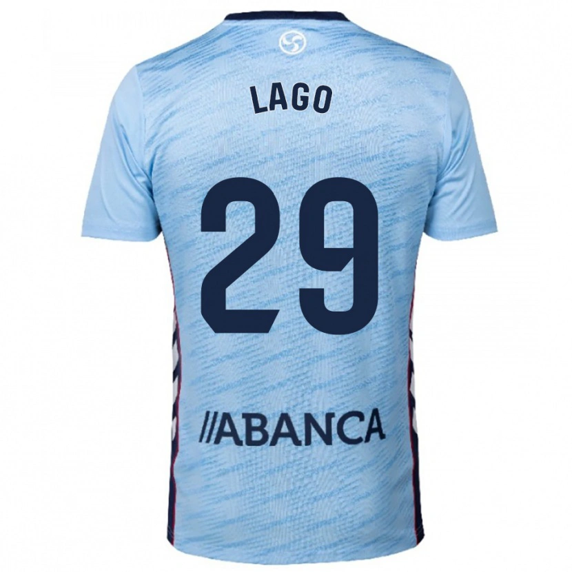 Danxen Bambino Maglia Yoel Lago #29 Azzurro Rosso Kit Gara Home 2025/26 Maglietta
