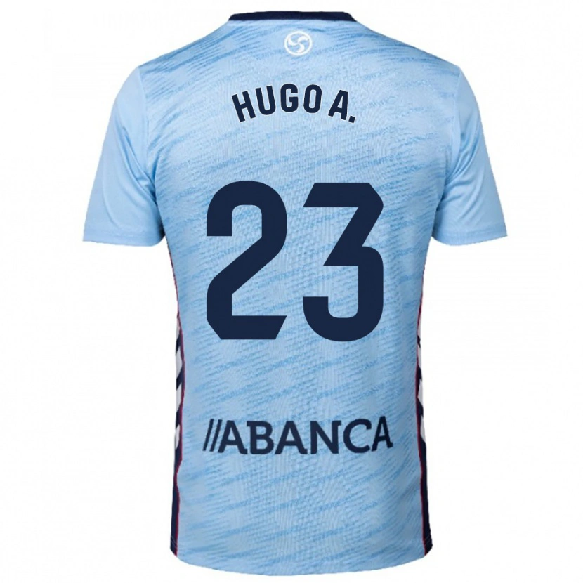Danxen Bambino Maglia Hugo Álvarez #23 Azzurro Rosso Kit Gara Home 2025/26 Maglietta