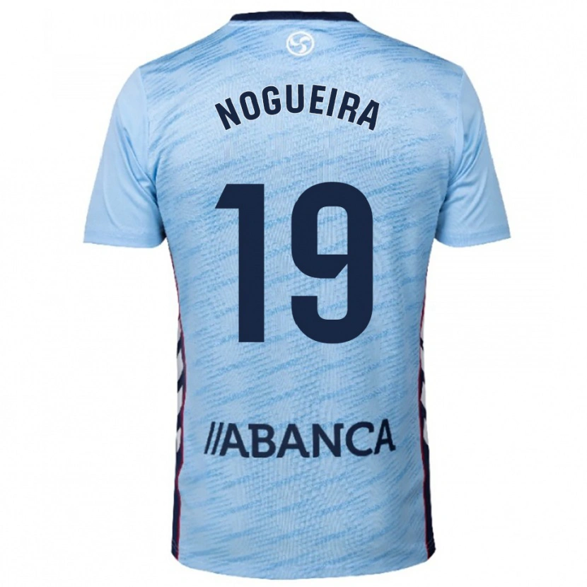 Danxen Bambino Maglia María Nogueira #19 Azzurro Rosso Kit Gara Home 2025/26 Maglietta