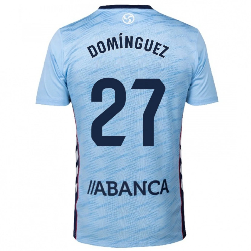 Danxen Bambino Maglia Emma Domínguez #27 Azzurro Rosso Kit Gara Home 2025/26 Maglietta
