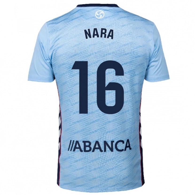 Danxen Bambino Maglia Nara Fernández #16 Azzurro Rosso Kit Gara Home 2025/26 Maglietta