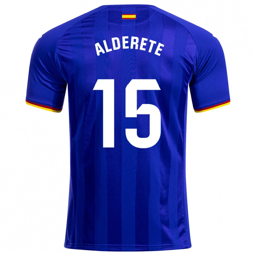 Danxen Bambino Maglia Omar Alderete #15 Blu Rosso Giallo Kit Gara Home 2025/26 Maglietta