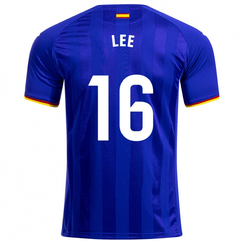 Danxen Bambino Maglia Sang-Min Lee #16 Blu Rosso Giallo Kit Gara Home 2025/26 Maglietta