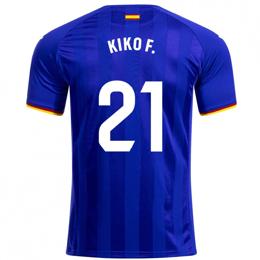 Danxen Bambino Maglia Kiko Femenía #21 Blu Rosso Giallo Kit Gara Home 2025/26 Maglietta