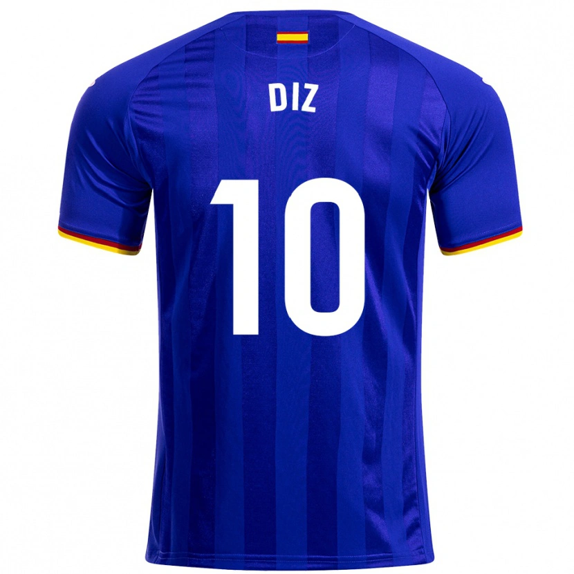 Danxen Bambino Maglia Rafa Diz #10 Blu Rosso Giallo Kit Gara Home 2025/26 Maglietta