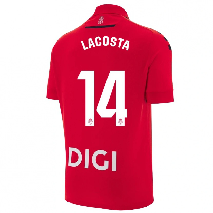 Danxen Bambino Maglia Iara Lacosta Sanchez #14 Rosso Nero Kit Gara Home 2025/26 Maglietta