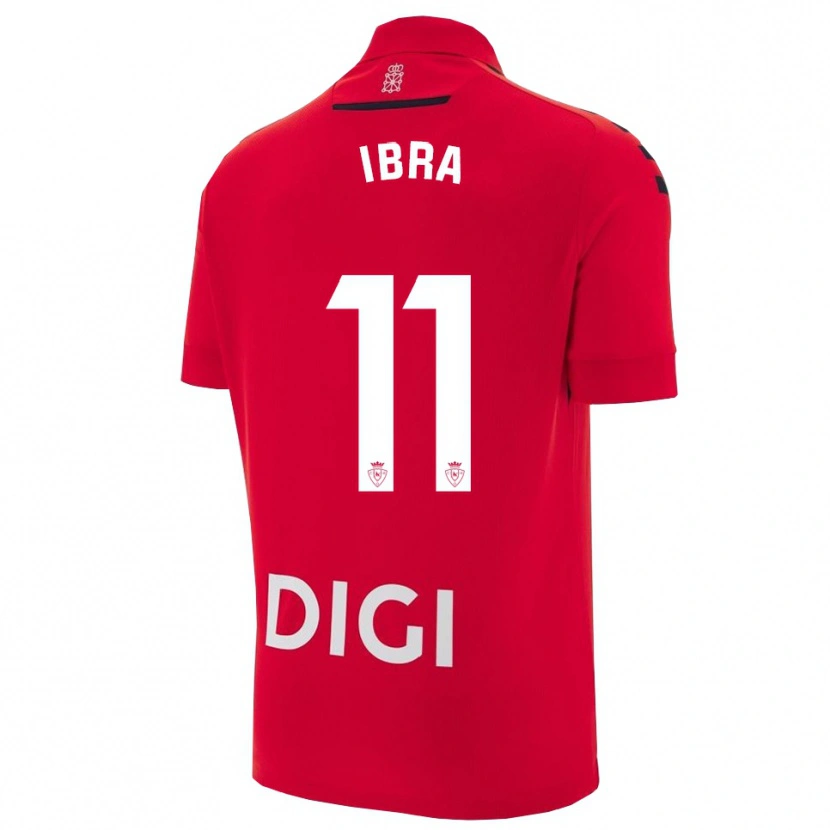 Danxen Bambino Maglia María González Pont #11 Rosso Nero Kit Gara Home 2025/26 Maglietta