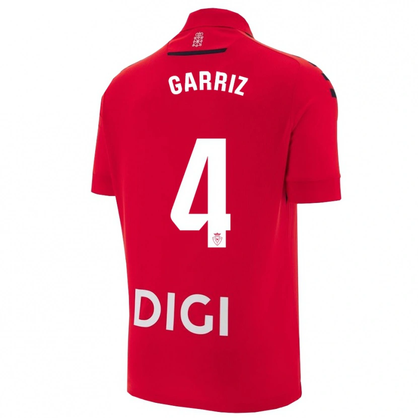 Danxen Bambino Maglia Ibaider Garriz #4 Rosso Nero Kit Gara Home 2025/26 Maglietta