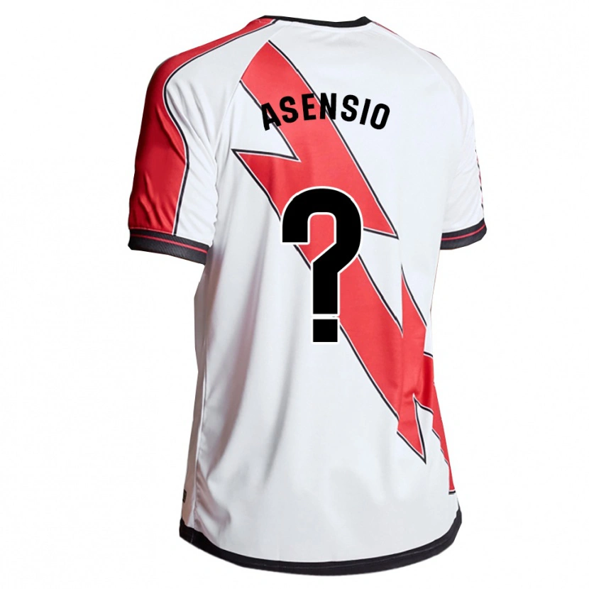 Danxen Bambino Maglia Santi Asensio #0 Bianco Rosso Kit Gara Home 2025/26 Maglietta