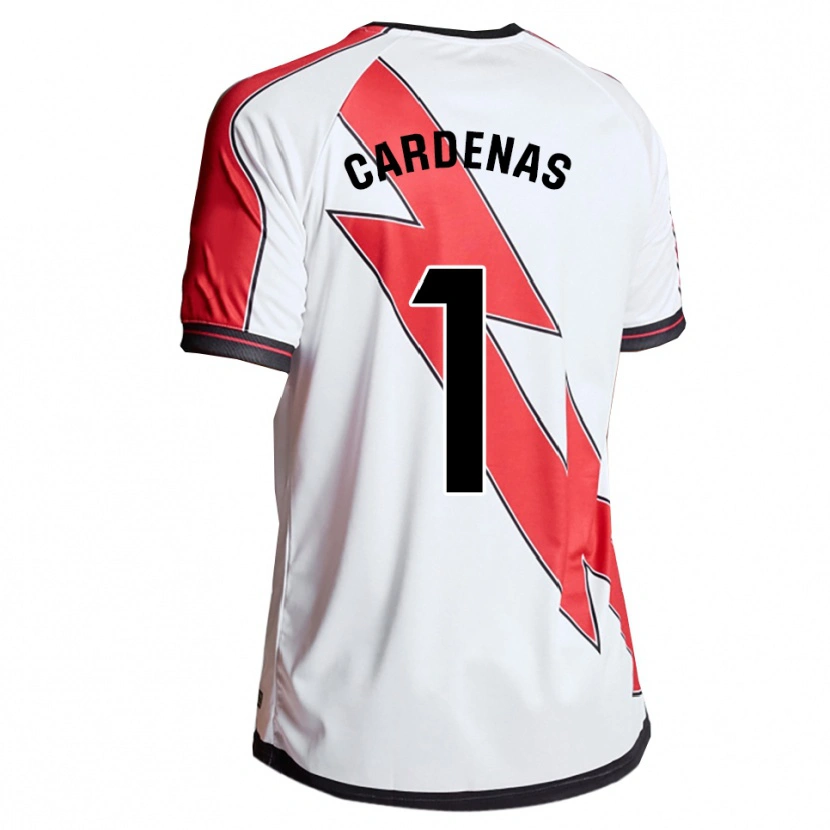 Danxen Bambino Maglia Dani Cárdenas #1 Bianco Rosso Kit Gara Home 2025/26 Maglietta