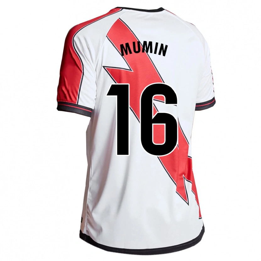 Danxen Bambino Maglia Abdul Mumin #16 Bianco Rosso Kit Gara Home 2025/26 Maglietta