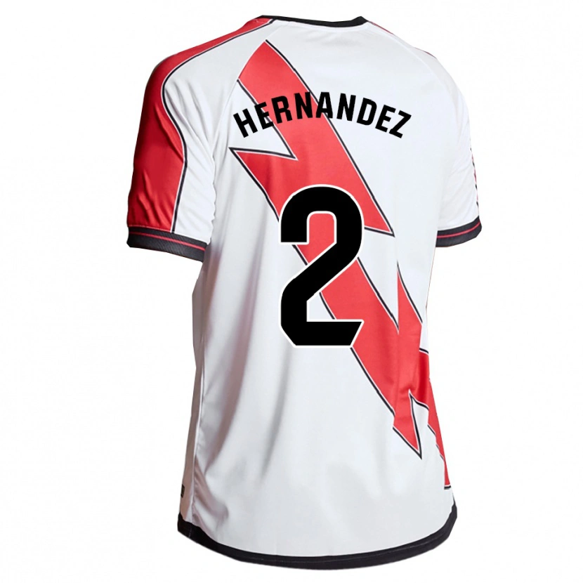 Danxen Bambino Maglia Marco Hernández #2 Bianco Rosso Kit Gara Home 2025/26 Maglietta