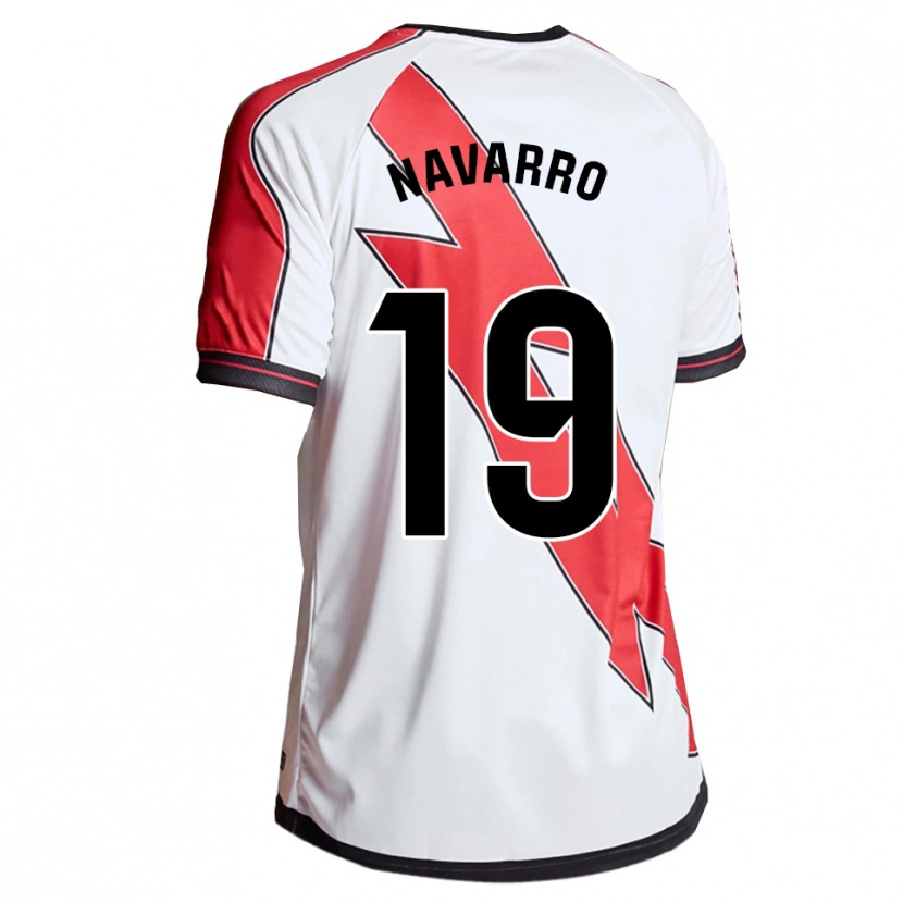 Danxen Bambino Maglia Manu Navarro #19 Bianco Rosso Kit Gara Home 2025/26 Maglietta