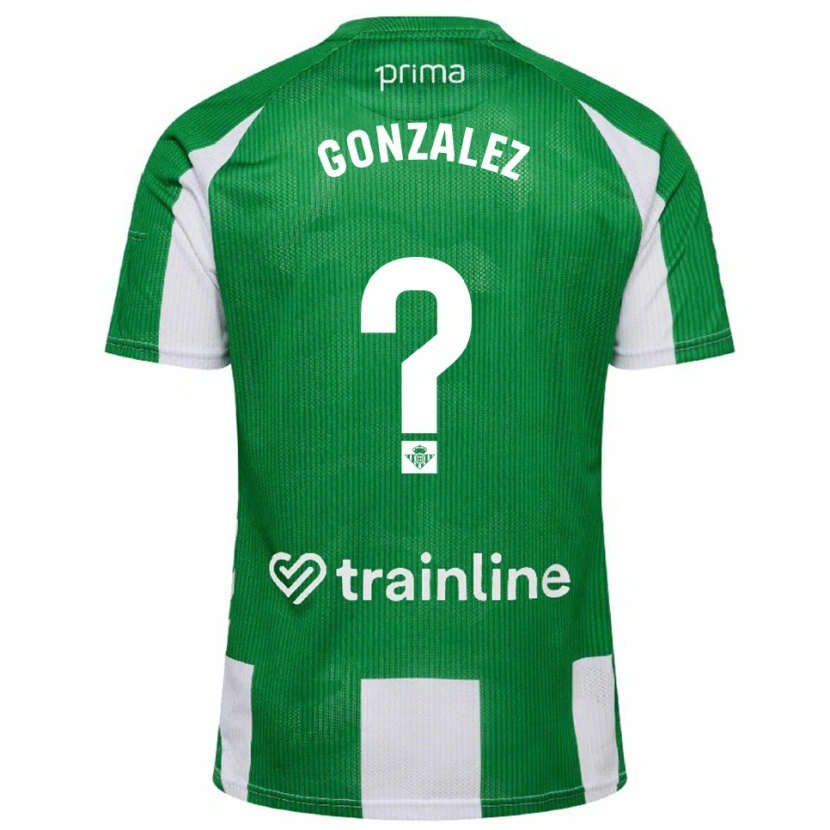 Danxen Bambino Maglia David González #0 Verde Bianco Kit Gara Home 2025/26 Maglietta