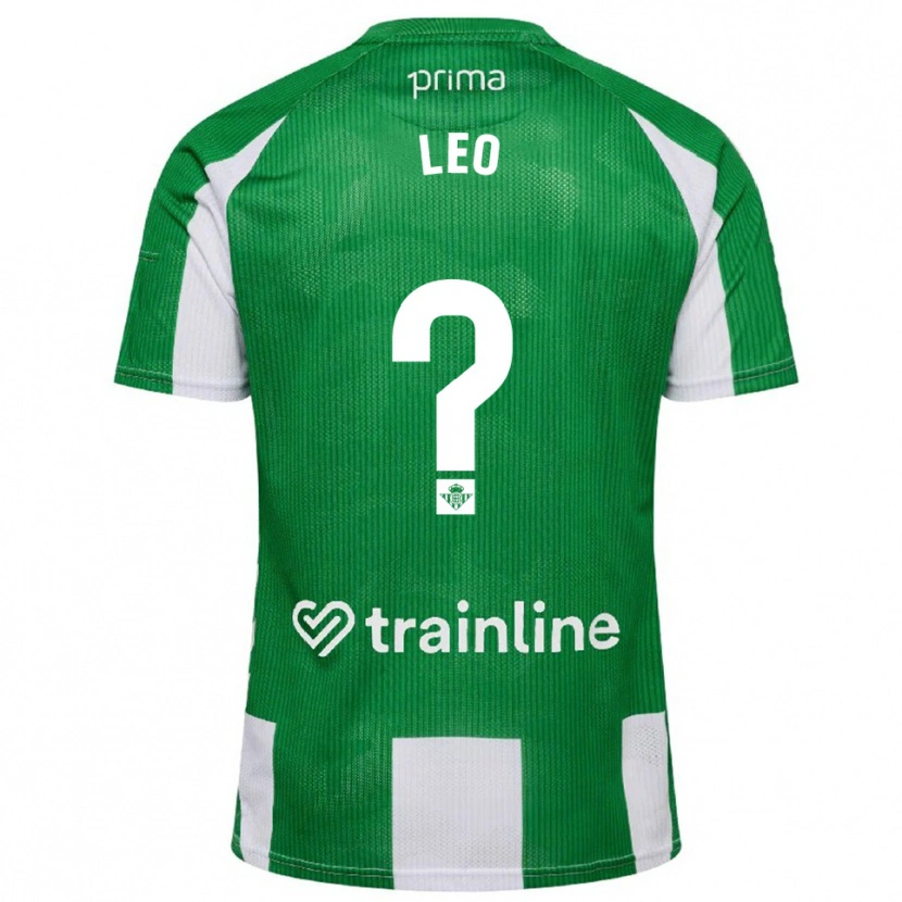 Danxen Bambino Maglia Leo Vázquez #0 Verde Bianco Kit Gara Home 2025/26 Maglietta