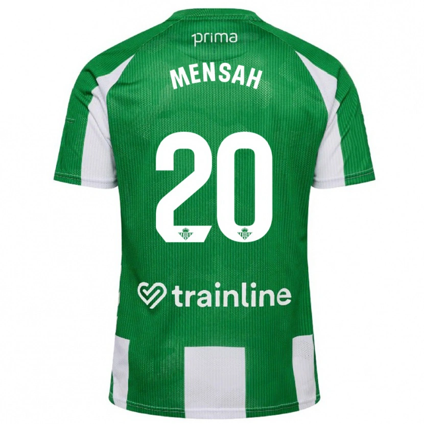 Danxen Bambino Maglia Mawuli Mensah #20 Verde Bianco Kit Gara Home 2025/26 Maglietta