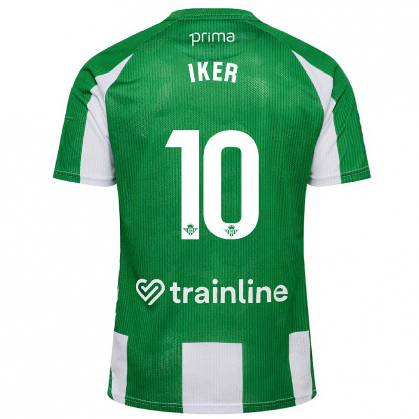 Danxen Bambino Maglia Iker Losada #10 Verde Bianco Kit Gara Home 2025/26 Maglietta