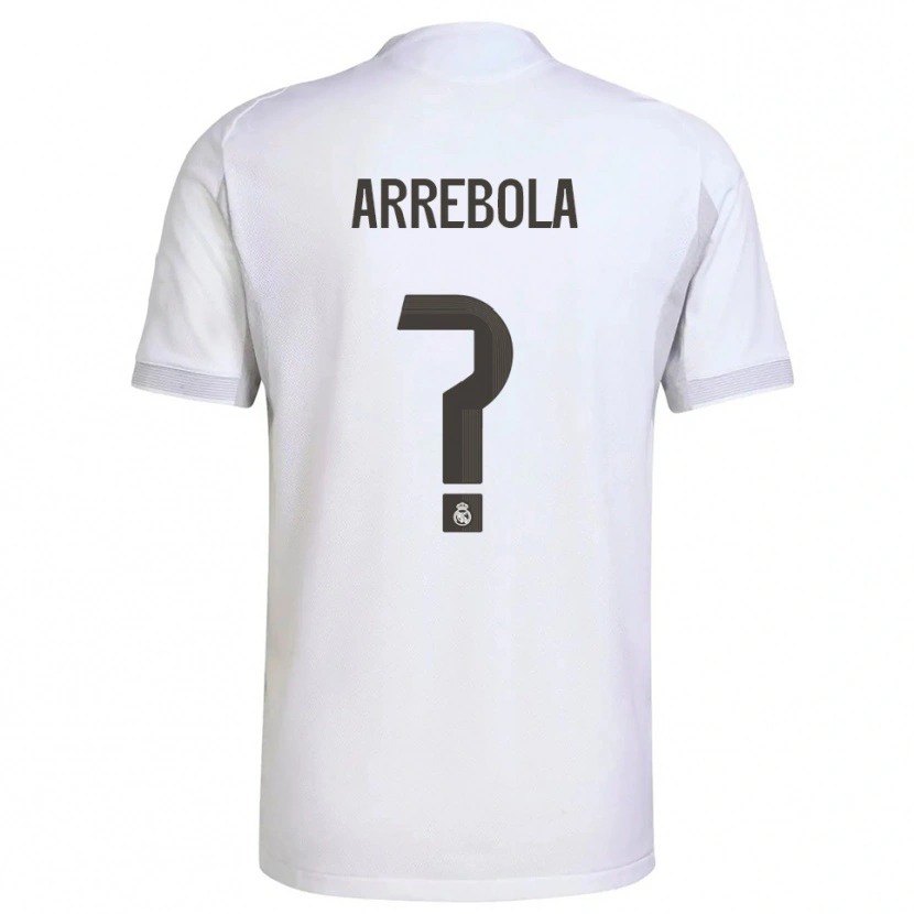 Danxen Bambino Maglia Hugo Arrebola #0 Bianco Giallo Kit Gara Home 2025/26 Maglietta