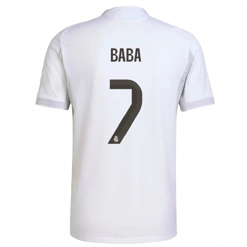 Danxen Bambino Maglia Baba Diocou #7 Bianco Giallo Kit Gara Home 2025/26 Maglietta