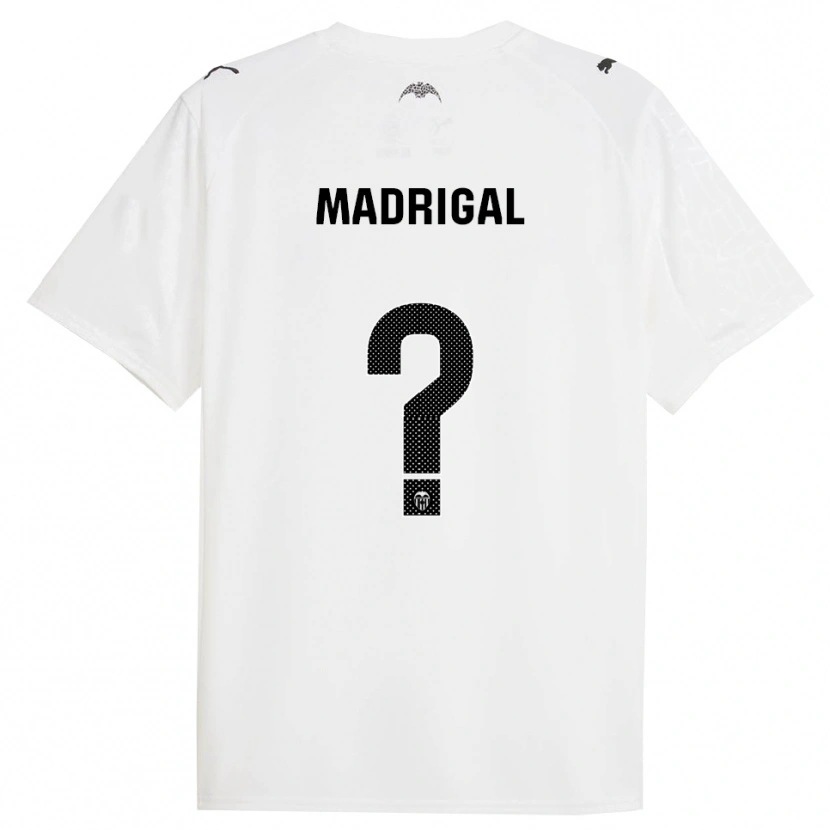 Danxen Bambino Maglia Warren Madrigal #0 Bianco Nero Kit Gara Home 2025/26 Maglietta