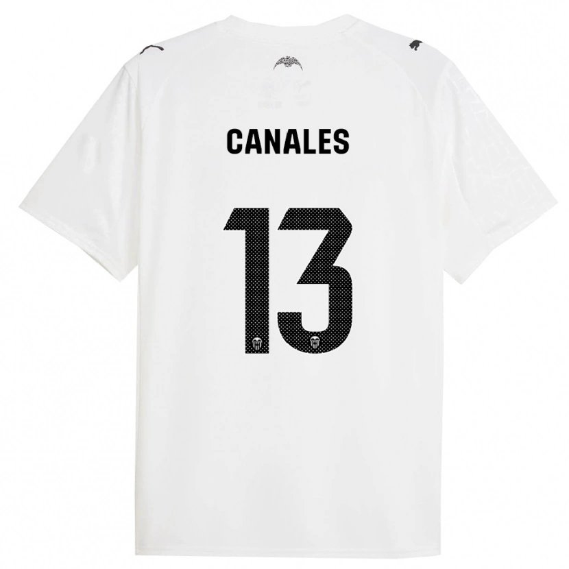 Danxen Bambino Maglia Antonia Canales #13 Bianco Nero Kit Gara Home 2025/26 Maglietta