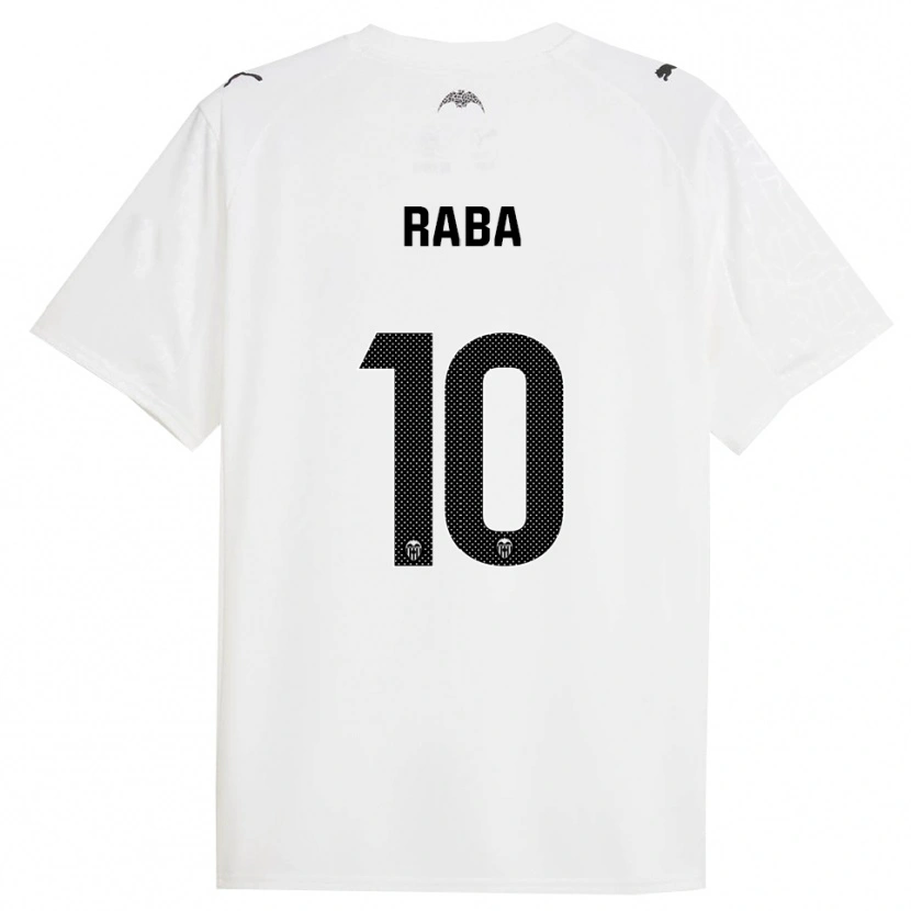 Danxen Bambino Maglia Dani Raba #10 Bianco Nero Kit Gara Home 2025/26 Maglietta