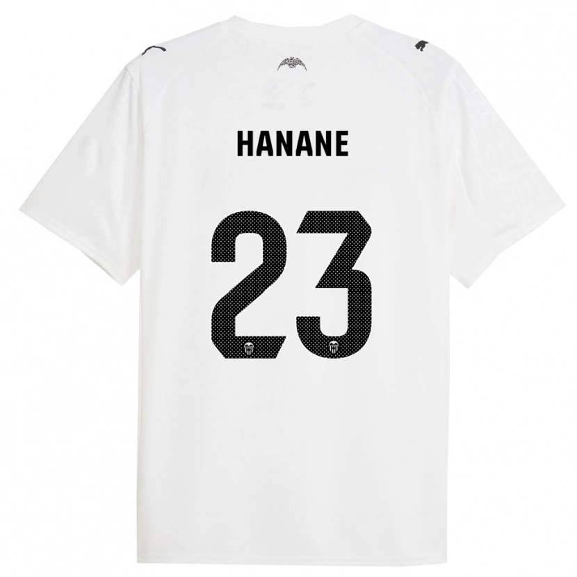 Danxen Bambino Maglia Hanane Ait El Haj #23 Bianco Nero Kit Gara Home 2025/26 Maglietta