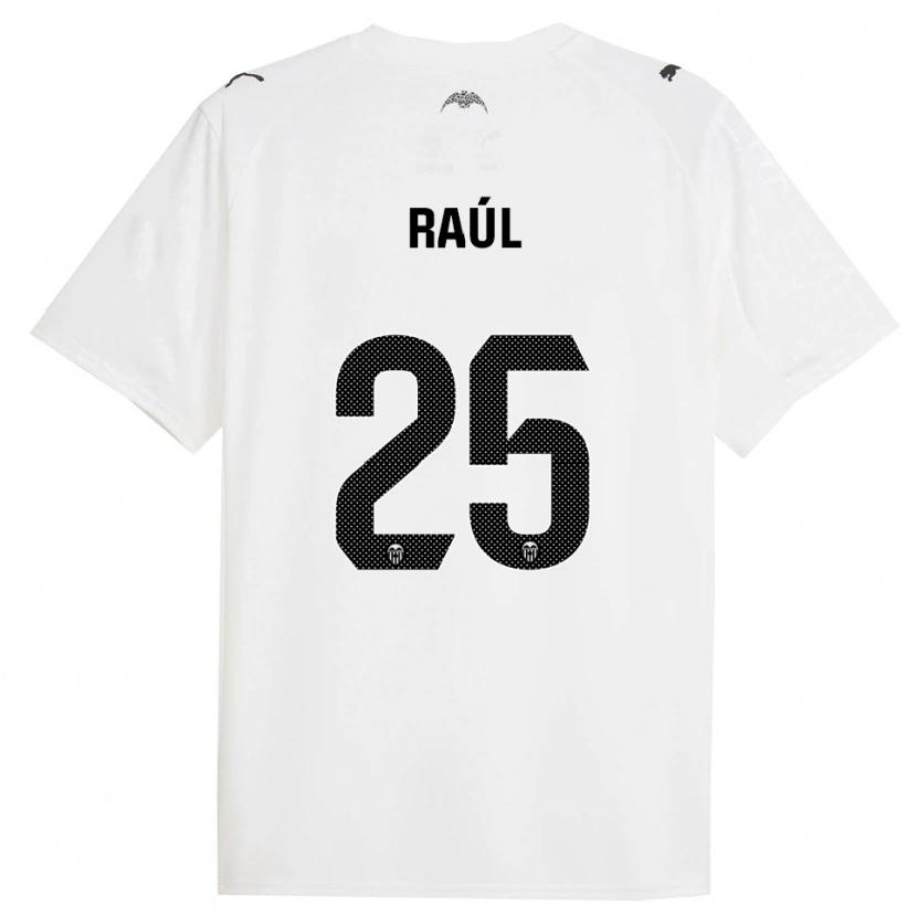 Danxen Bambino Maglia Raúl Jiménez #25 Bianco Nero Kit Gara Home 2025/26 Maglietta