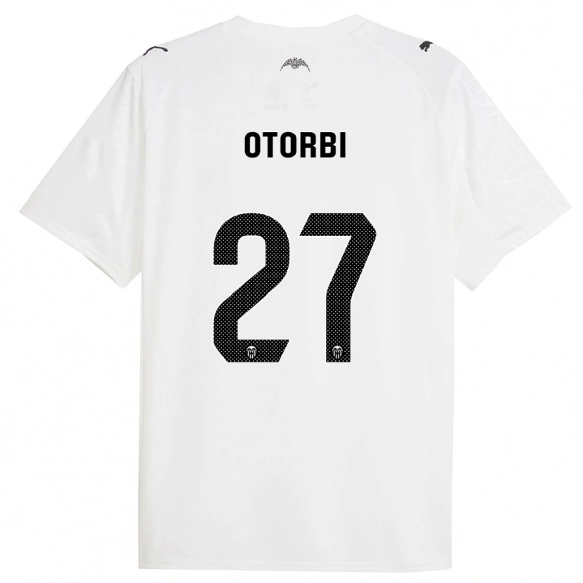 Danxen Bambino Maglia David Otorbi #27 Bianco Nero Kit Gara Home 2025/26 Maglietta