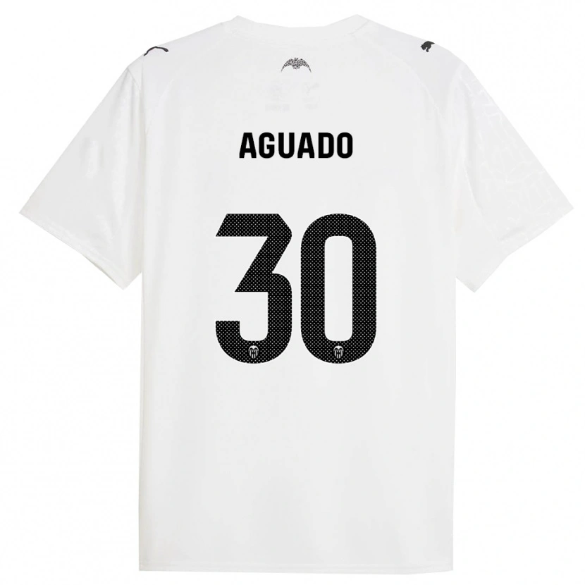 Danxen Bambino Maglia Julia Aguado #30 Bianco Nero Kit Gara Home 2025/26 Maglietta