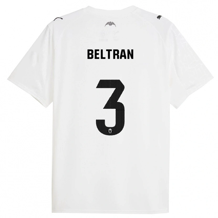Danxen Bambino Maglia Bea Beltran #3 Bianco Nero Kit Gara Home 2025/26 Maglietta