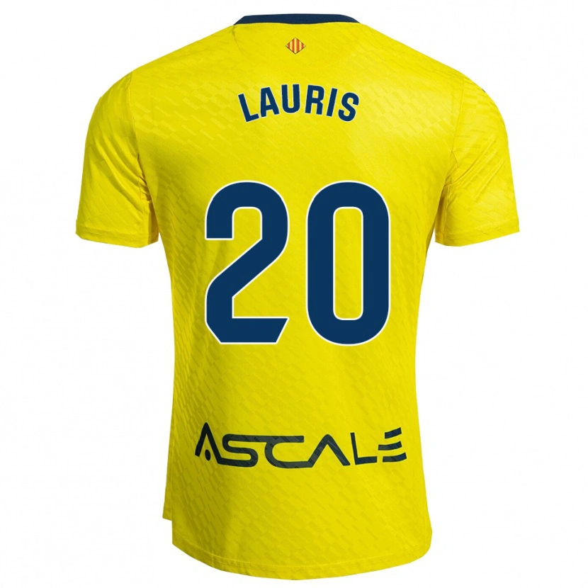 Danxen Bambino Maglia Laura Rodríguez Cuadrado #20 Giallo Blu Scuro Kit Gara Home 2025/26 Maglietta