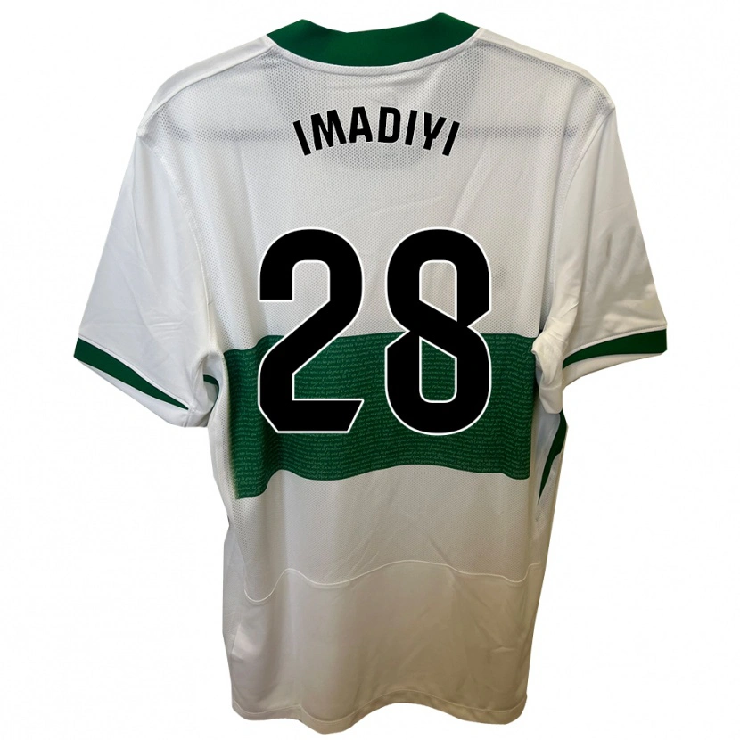 Danxen Bambino Maglia Ceri Imadiyi #28 Bianco Verde Kit Gara Home 2025/26 Maglietta