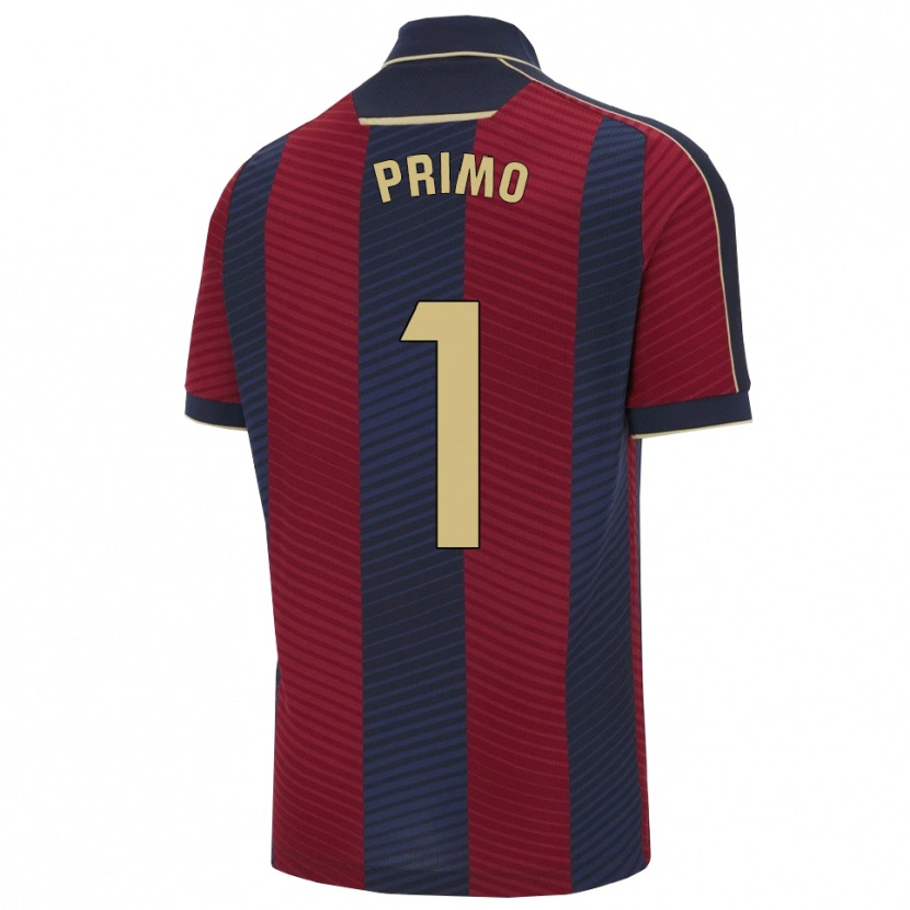 Danxen Bambino Maglia Álex Primo #1 Rosso Blu Scuro Kit Gara Home 2025/26 Maglietta