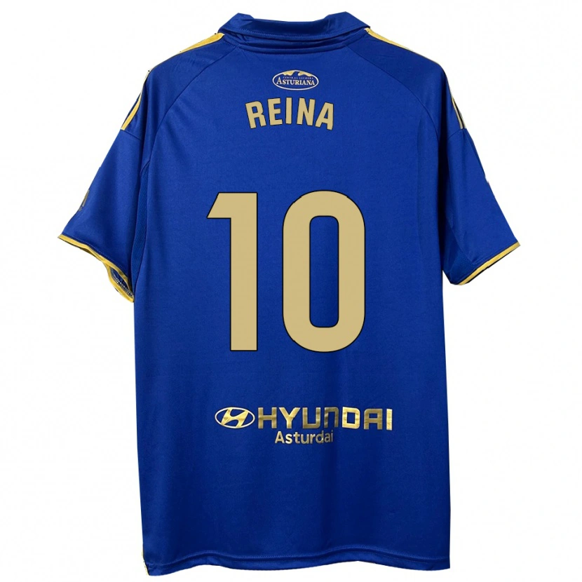 Danxen Bambino Maglia Alberto Reina #10 Blu Oro Kit Gara Home 2025/26 Maglietta