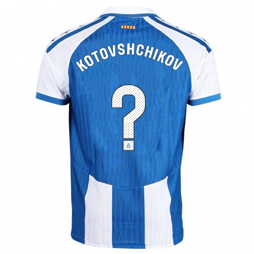Danxen Bambino Maglia Makar Kotovshchikov #0 Blu Bianco Kit Gara Home 2025/26 Maglietta